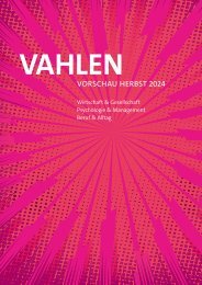 Vahlen Wirtschaft Vorschau II 2024