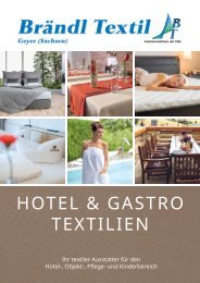Hotel- und Gastrotextilien, Brändl Textil 2024