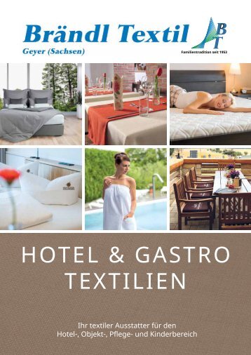 Hotel- und Gastrotextilien, Brändl Textil 2024