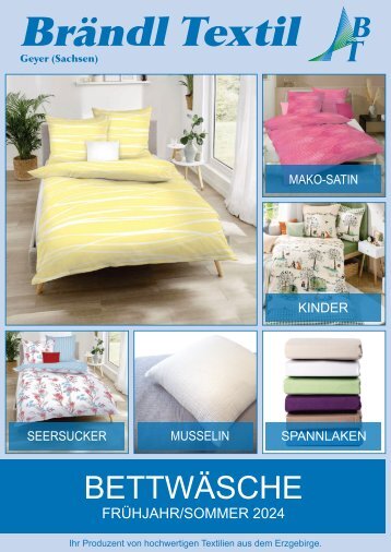 Katalog Bettwäsche, Brändl Textil 2024