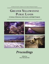 proceedings 05.indb - Greater Yellowstone Science Learning Center