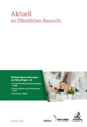 Öffentliches Baurecht