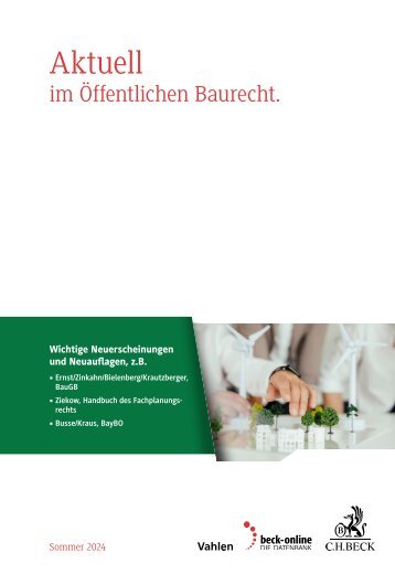 Öffentliches Baurecht