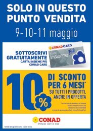 Volantino Attività sottoscrizione Conad Card mag24