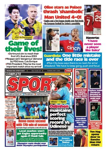 COMPLETE SPORTS - TUESDAY, MAY 7, 2024