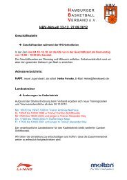 HBV-Aktuell 33-12, 27.09.2012 - Hamburger Basketball-Verband