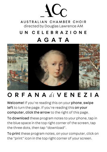 Agata, Orfana di Venezia