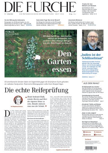 DIE FURCHE 08.05.2024