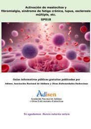 GP018 Activación de mastocitos y fibromialgia, síndrome de fatiga crónica, lupus, esclerosis múltiple, etc