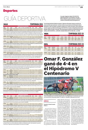 Guía Deportiva 08-05-2024