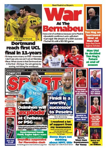 COMPLETE SPORTS - WEDNESDAY, MAY 8, 2024