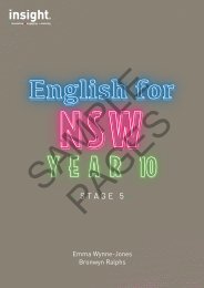 NSW English Year 10 - Sample Pages