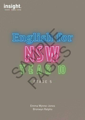 NSW English Year 10 - Sample Pages