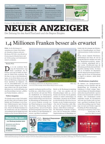 Neuer Anzeiger 10. Mai 2024