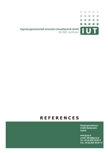 Complete list of references - iut.at