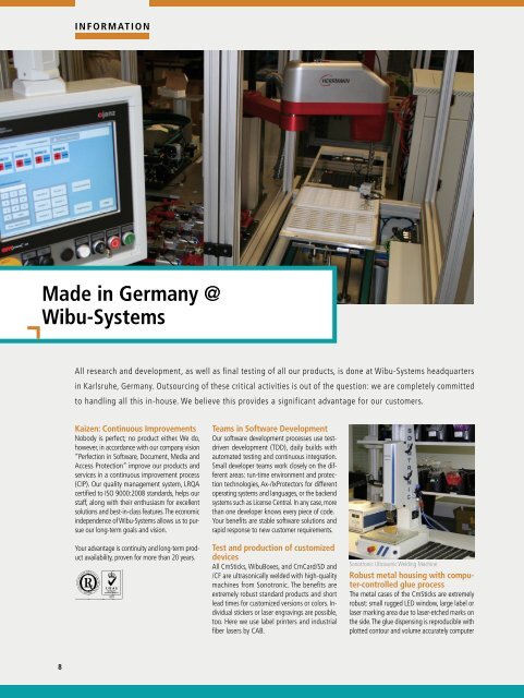 Made in Germany @ Wibu-Systems - CodeMeter