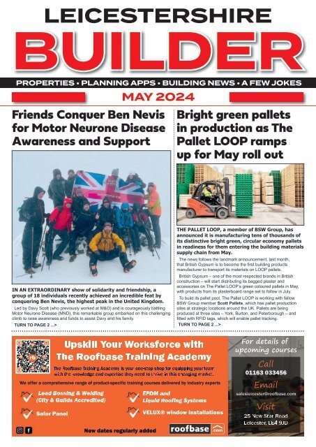 MAY 2024 LEICESTERSHIRE BUILDER MAGAZINE ONLINE