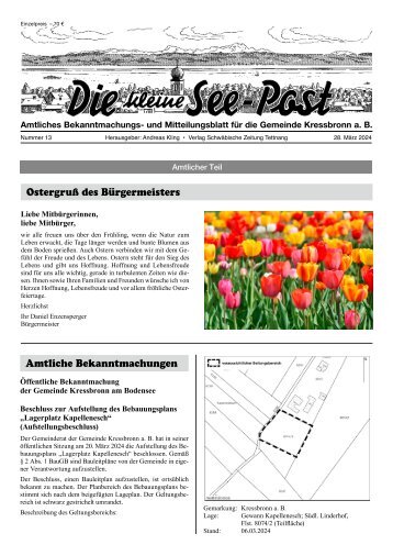 08.05.2024 Die kleine See-Post