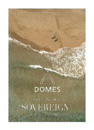 SOVEREIGN LUXURY TRAVEL - DOMES RESORTS PORTFOLIO