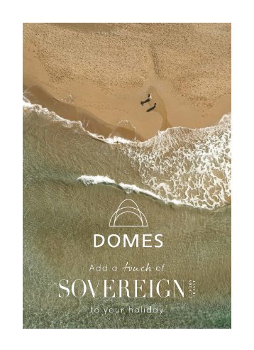 SOVEREIGN LUXURY TRAVEL - DOMES RESORTS PORTFOLIO