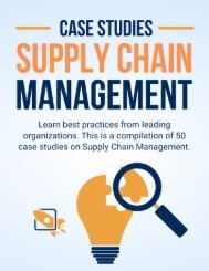 50 Case Studies on Supply Chain Management