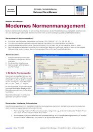 Modernes Normenmanagement - IBF