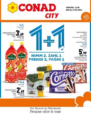 Volantino 1+1 | Conad City