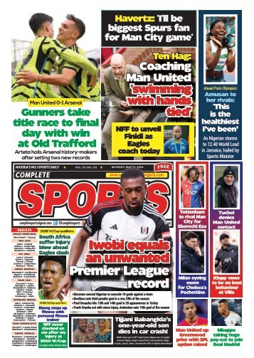 COMPLETE SPORTS - MONDAY, MAY 13, 2024