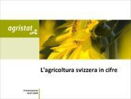 Agricoltura svizzera in cifre