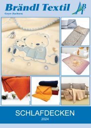 Katalog Schlafdecken, Brändl Textil 2024