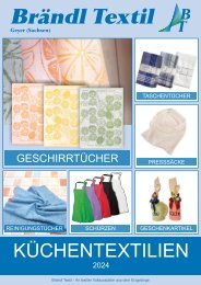 Katalog Küchentextilien, Brändl Textil 2024