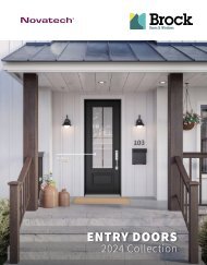 Brock Doors & Windows, Novatech Catalog