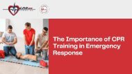 The Importance of CPR Training in Emergency Response