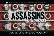 Assassins The Musical Program |Main Stage 