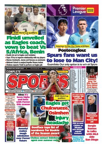 COMPLETE SPORTS - TUESDAY, MAY 14, 2024