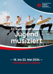 Deutscher Musikrat Programmbuch 61. Bundeswettbewerb Jugend musiziert