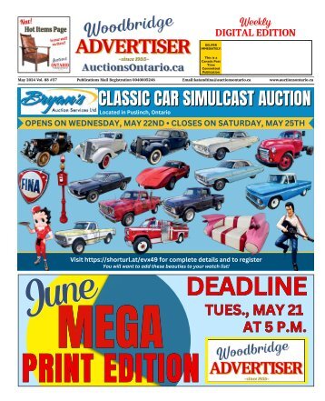 Woodbridge Advertiser/AuctionsOntario.ca - 2024-05-14