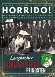 Horrido! Das Magazin des Schützenvereins Leuzbach-Bergenhausen 1924e.V.