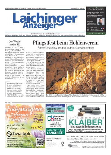 15.05.2024 Laichinger Anzeiger