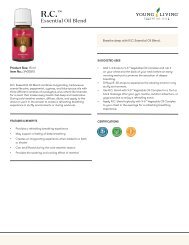 RC Essential Oil Blend Product Information Page (PIP)