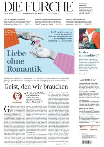 DIE FURCHE 15.05.2024