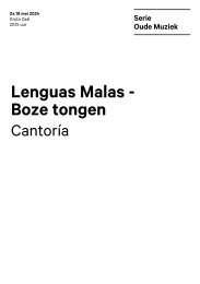 2024 05 18 Lenguas Malas, Boze tongen - Cantoría