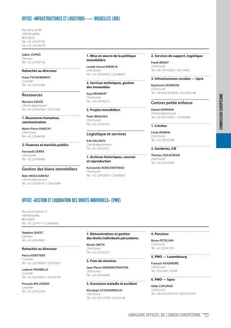Annuaire officiel de l'Union européenne 2011 - EU Bookshop - Europa
