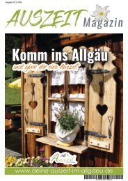 AUSZEIT Allgäu Magazin Ausgabe Nr.1/2024