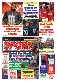 COMPLETE SPORTS - THURSDAY, MAY 16, 2024