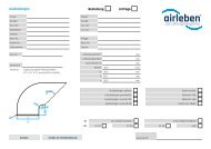 airleben Ausblasbogen Bestellformular