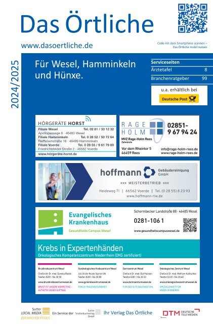 Wesel, Hamminkeln und Hünxe ÖTB 24/25