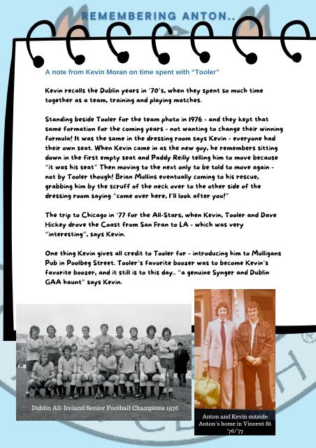 The Panther Returns Golf Day 2024 Programme