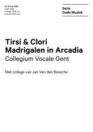 2024 05 19 Madrigalen in Arcadia - Collegium Vocale Gent