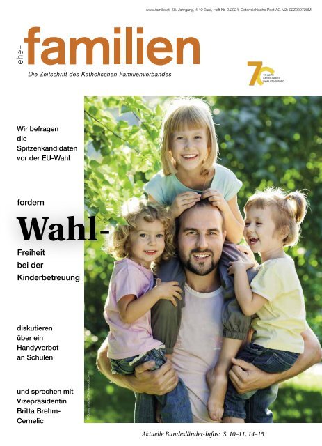 Ehe und Familien Ausgabe Oberösterreich